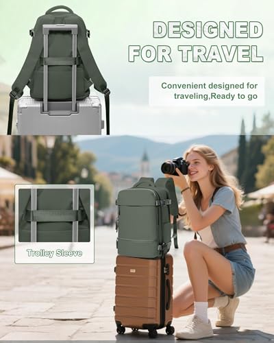 Thumbnail 6 de SZLX Mochila de viaje de cabina 40x20x25 (Ryanair/Vueling/Wizz Air) con apertura 180° y compartimento para portátil