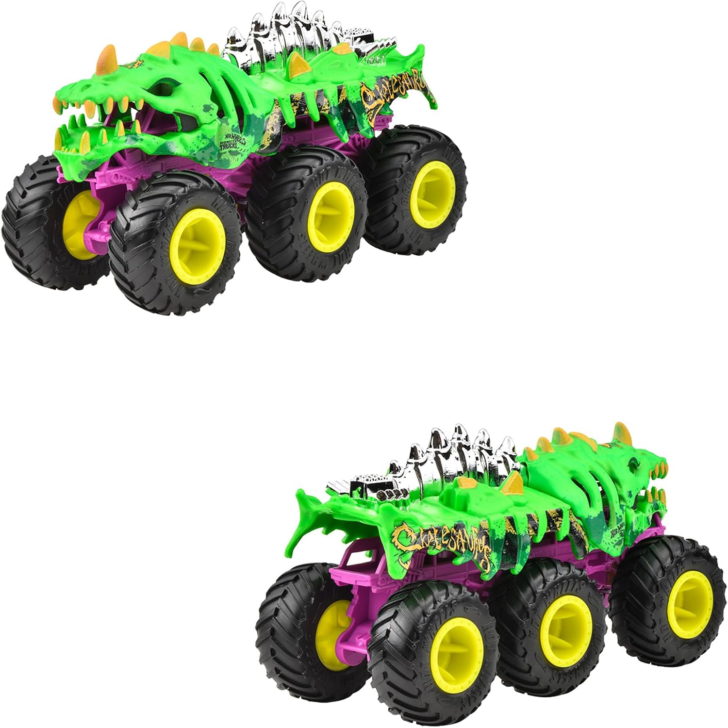 Thumbnail 5 de ホットウィール HWN86-986E モンスタートラック トランスポーター 1/64・4台セット