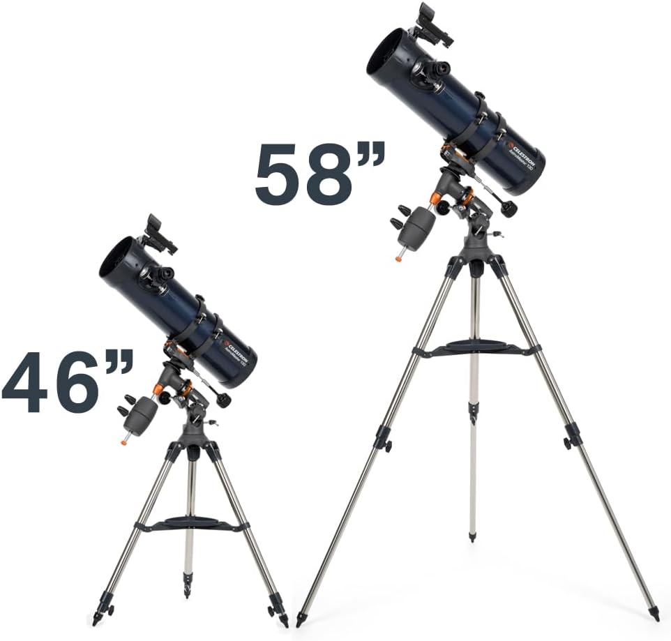 Thumbnail 5 de Celestron AstroMaster 130EQ Motor Drive Newtonian Reflector Telescope (Dark Blue) – 31051