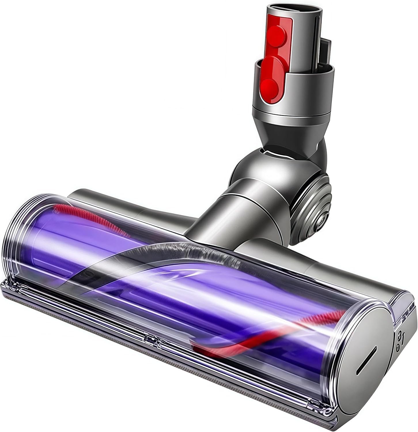 Detalle de Testa di ricambio con sgancio rapido per spazzole motorhead Dyson: compatibile con V7–V15 e testata diretta per pavimenti in legno e tappeti SV