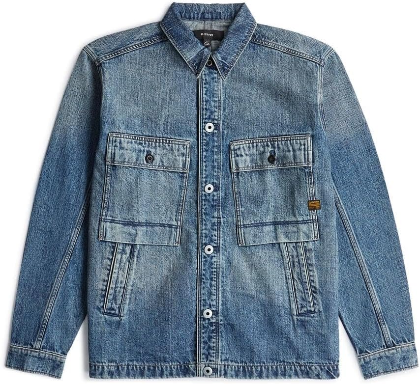 Thumbnail 4 de G-Star Mosa Overshirt Overshirt Homme (Lot de 1) – bleu, Taille XXL
