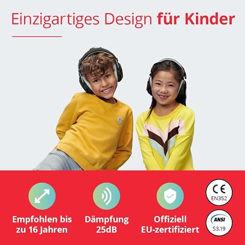 Thumbnail 1 de Alpine Muffy Gehörschutz für Kinder – 26 dB, schwarz, mit Tragetasche