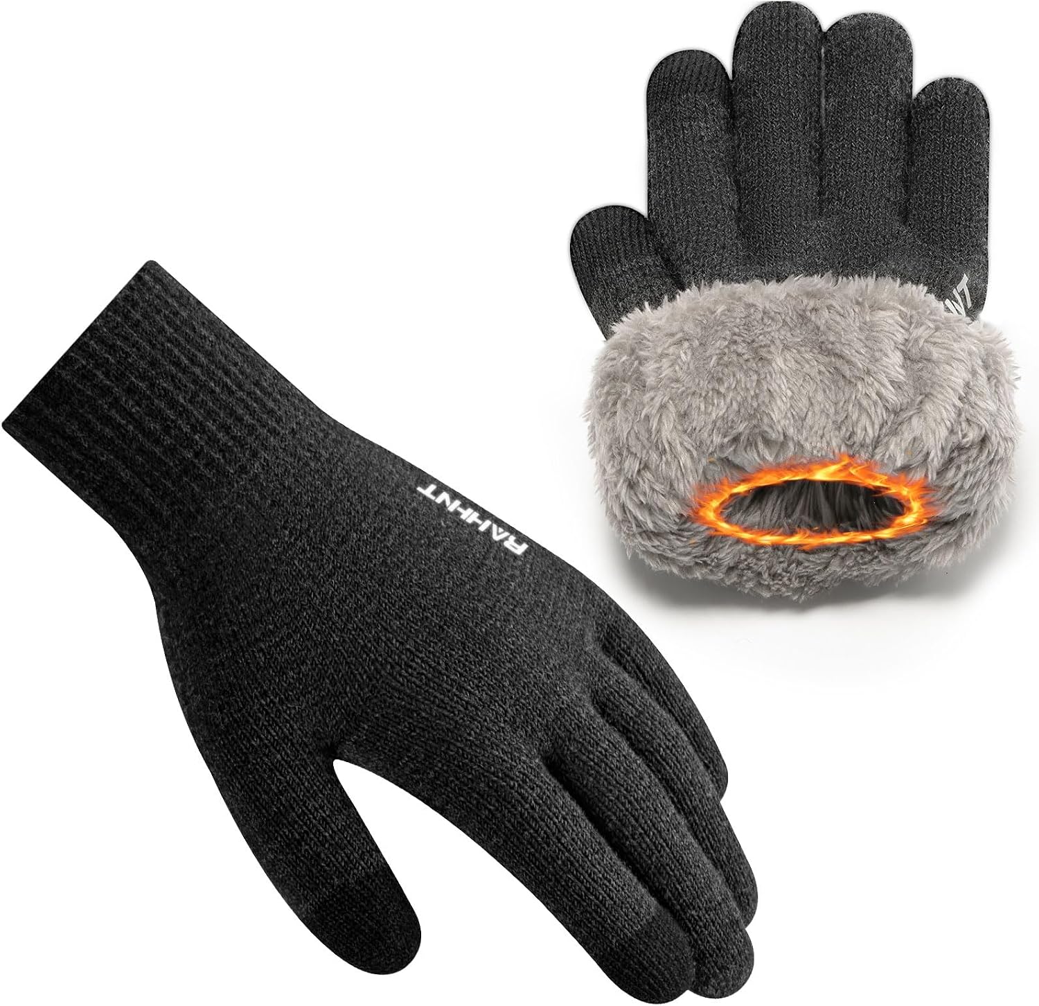 Detalle de Rahhint Wool Winter Gloves Touchscreen