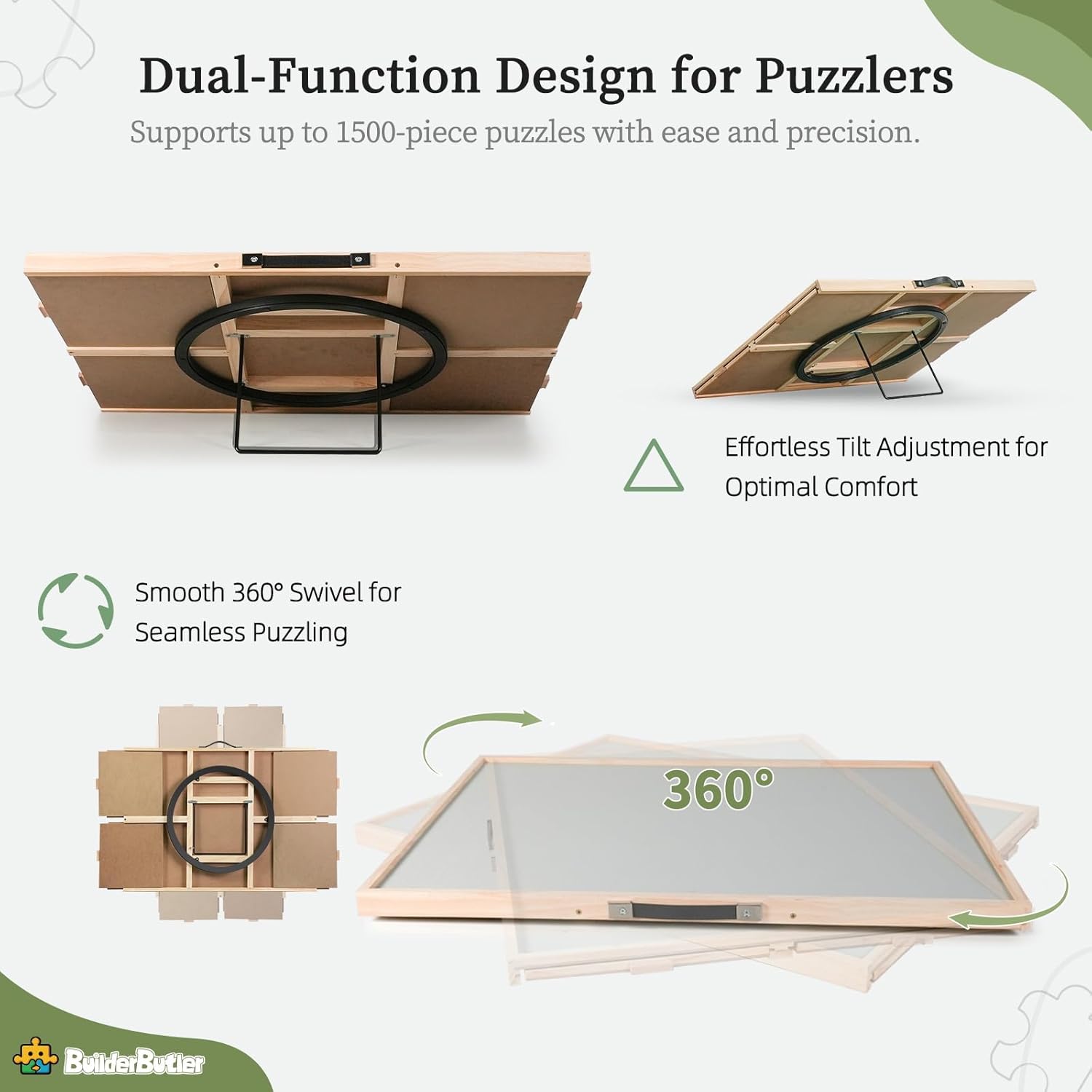 Detalle de BuilderButler 1500 Puzzle Board 34.25" 🧩