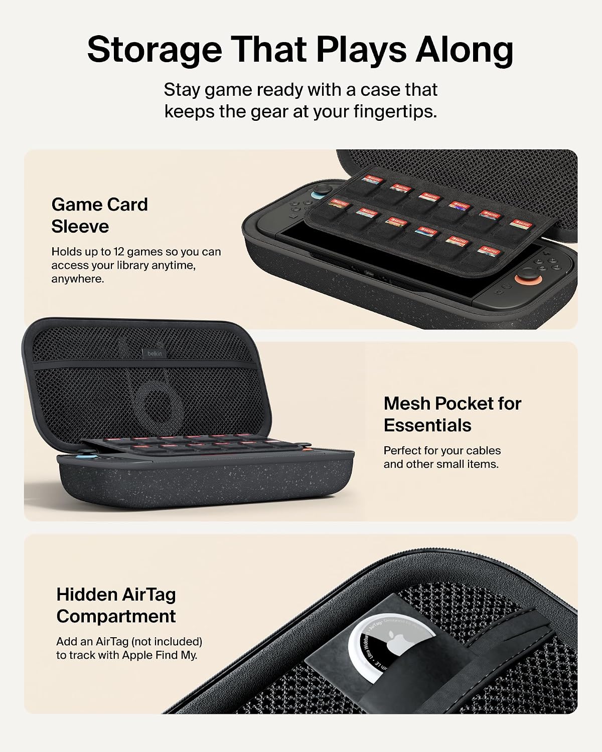 Thumbnail 4 de Belkin Gaming Nintendo Switch 2 Charger Case