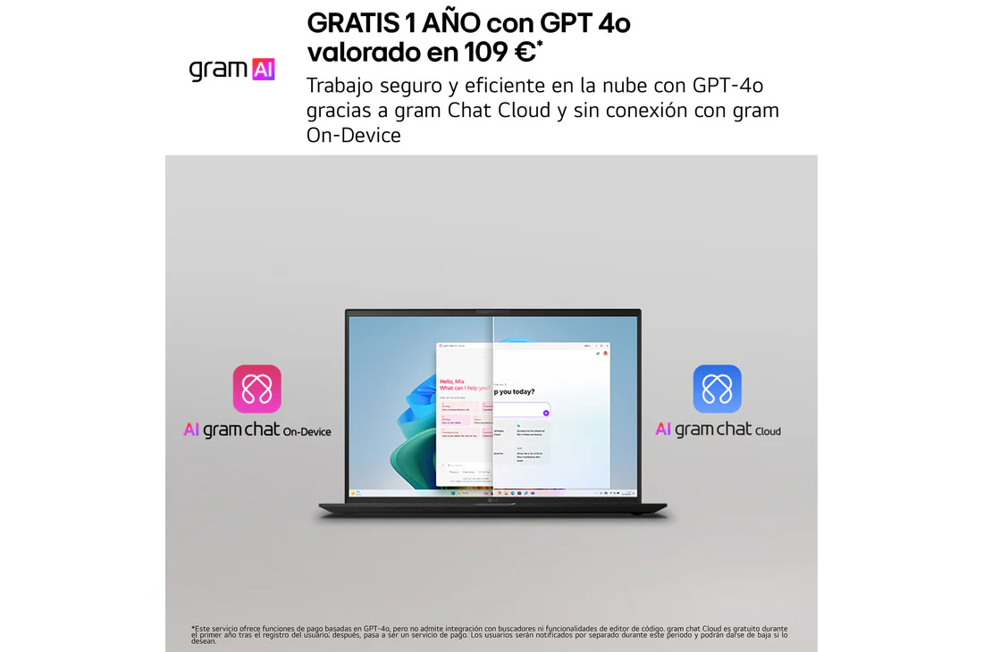 Detalle de Portátil LG gram Pro 2en1 16T90TP: potencia ligera para productividad in situ
