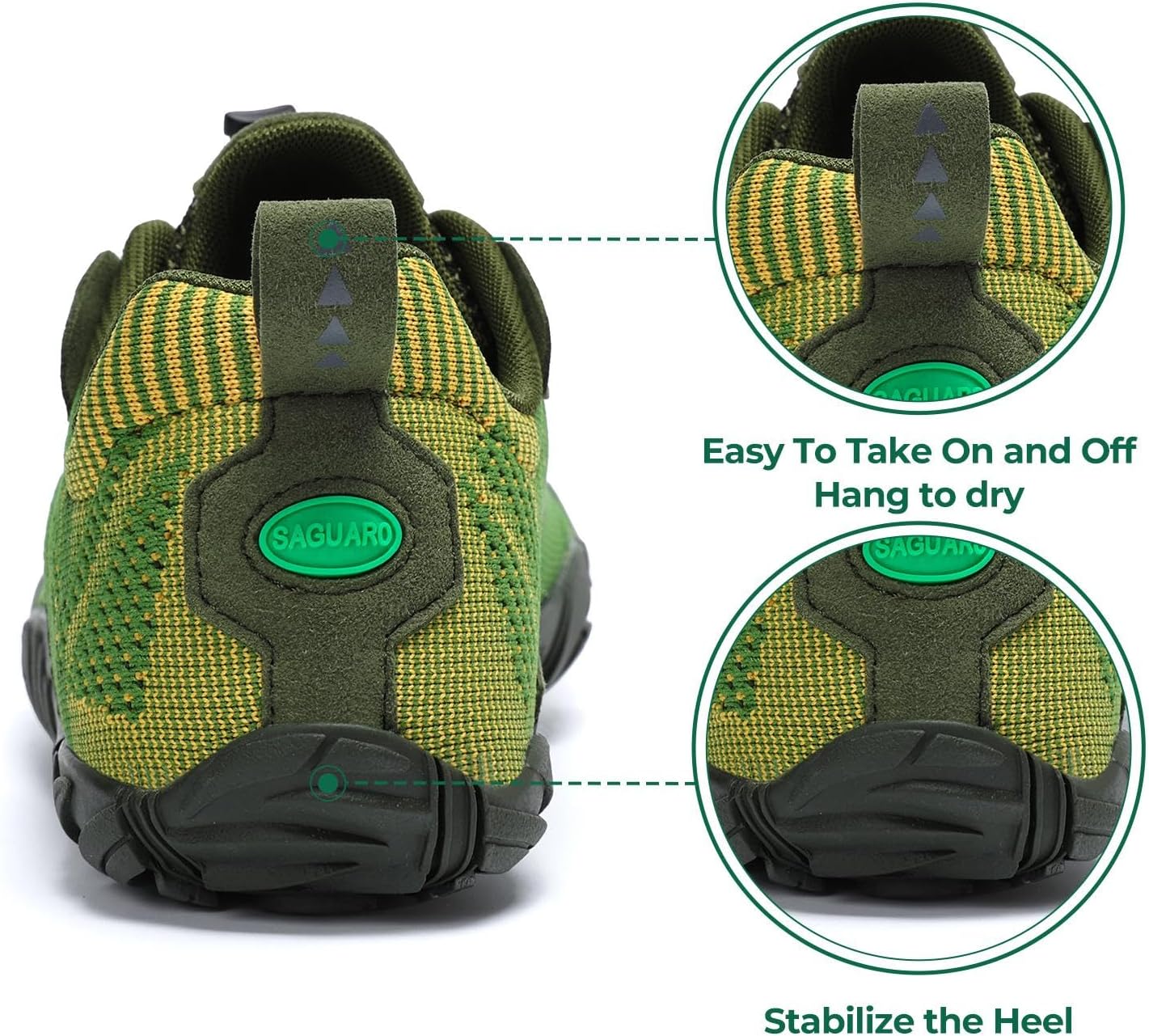Detalle de SAGUARO Homme/Femme Chaussure Minimaliste Légère et Antidérapante pour Trail et Fitness (GR.35-48 EU)