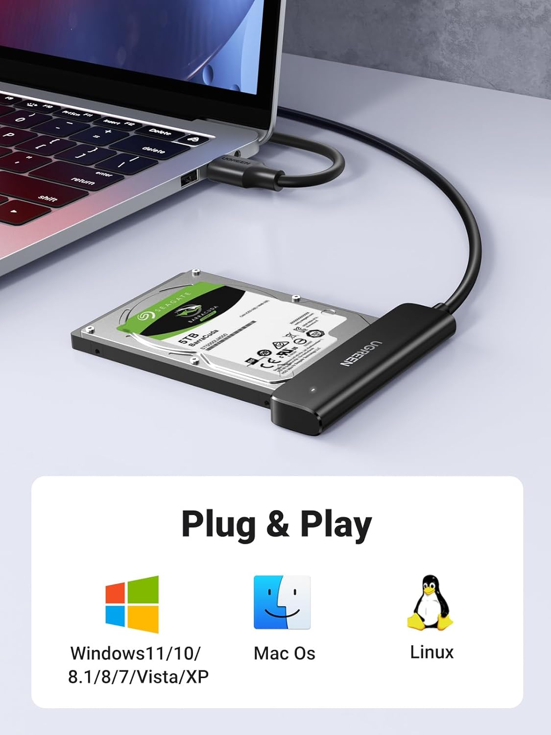 Thumbnail 4 de UGREEN SATA Adapter für 2,5 Zoll SSD