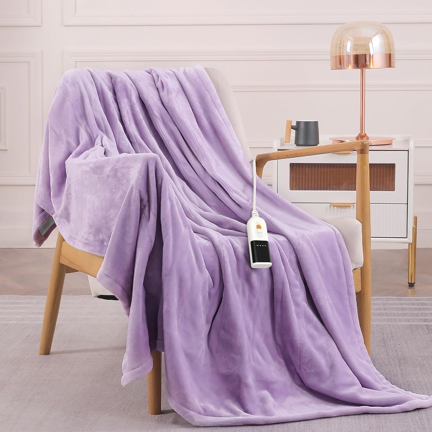 Thumbnail 6 de HOMLYNS LuxeHeat Heated Blanket 160x130 cm
