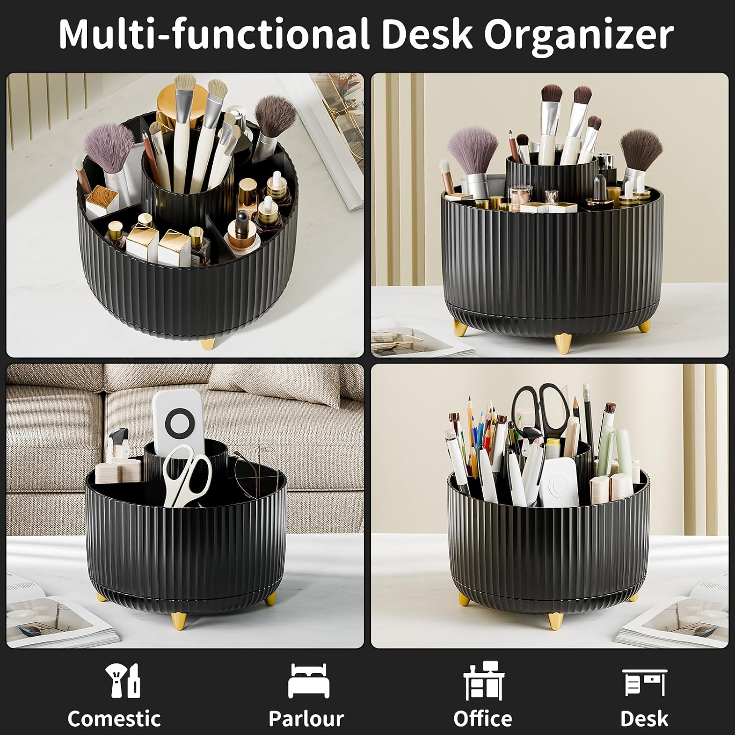 Thumbnail 3 de Fanado 360° Rotating Makeup Organiser