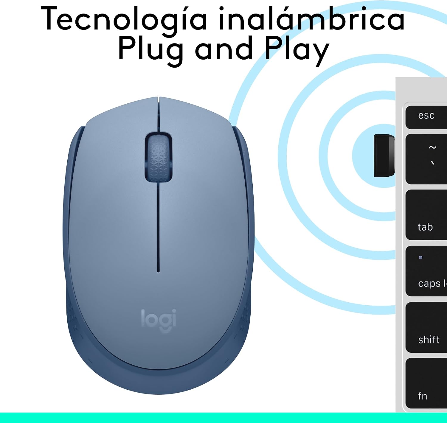 Thumbnail 6 de Logitech M171 ratón inalámbrico con batería 12 meses, gris