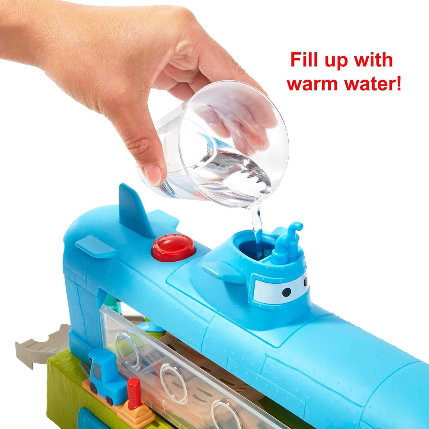 Thumbnail 4 de Mattel Disney Pixar Cars HGV70 U-Boot-Autowaschanlagen-Spielset mit Lightning McQueen