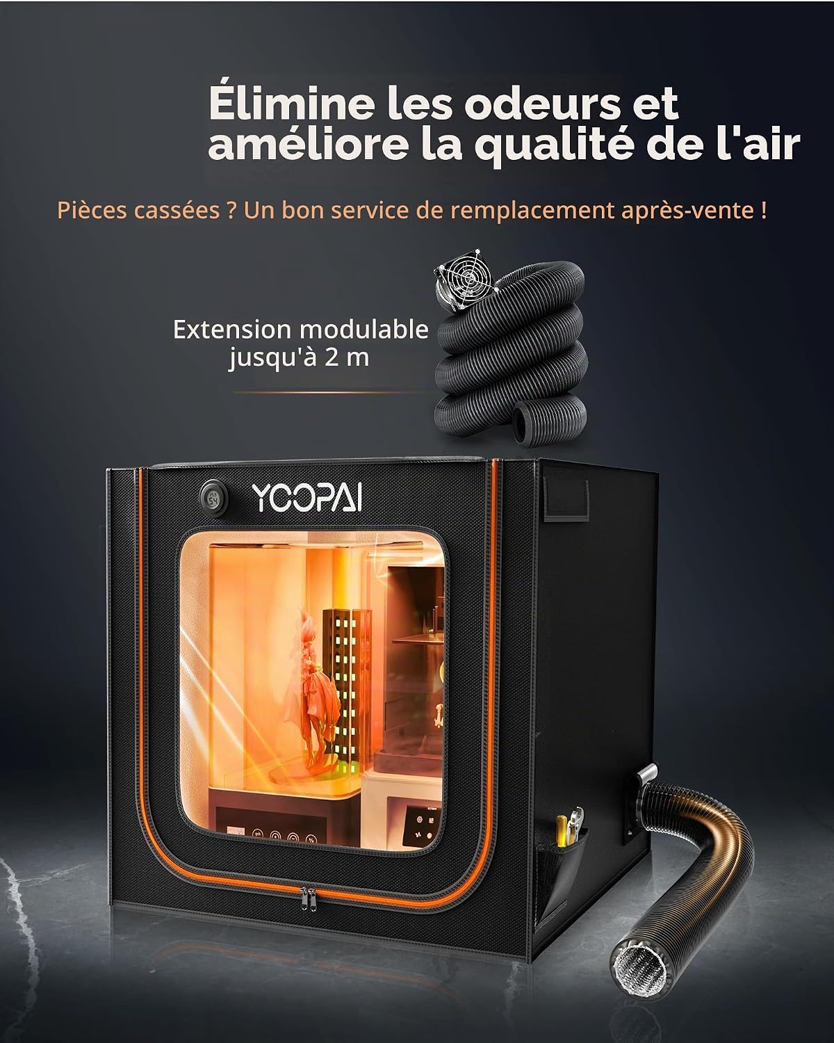 Thumbnail 5 de YOOPAI Large Resin Enclosure-behuizing voor harsprinters met dubbel vak