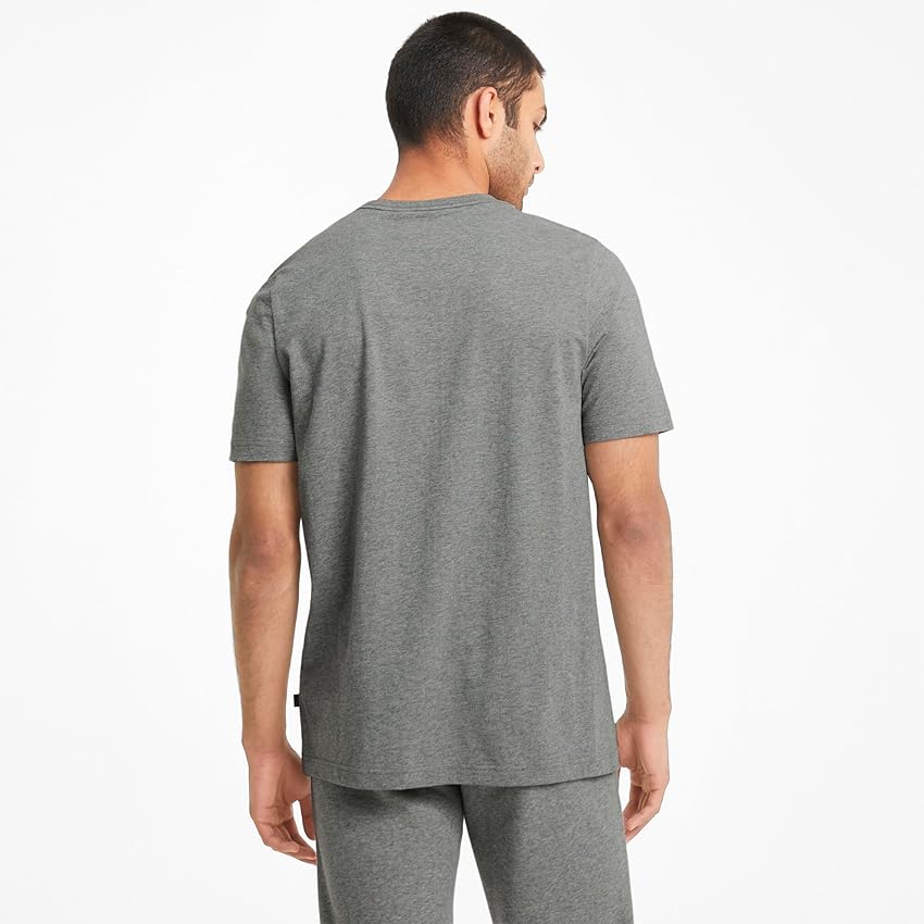 Thumbnail 4 de Puma Ess Logo Tee Medium Gray Heather camiseta hombre talla M