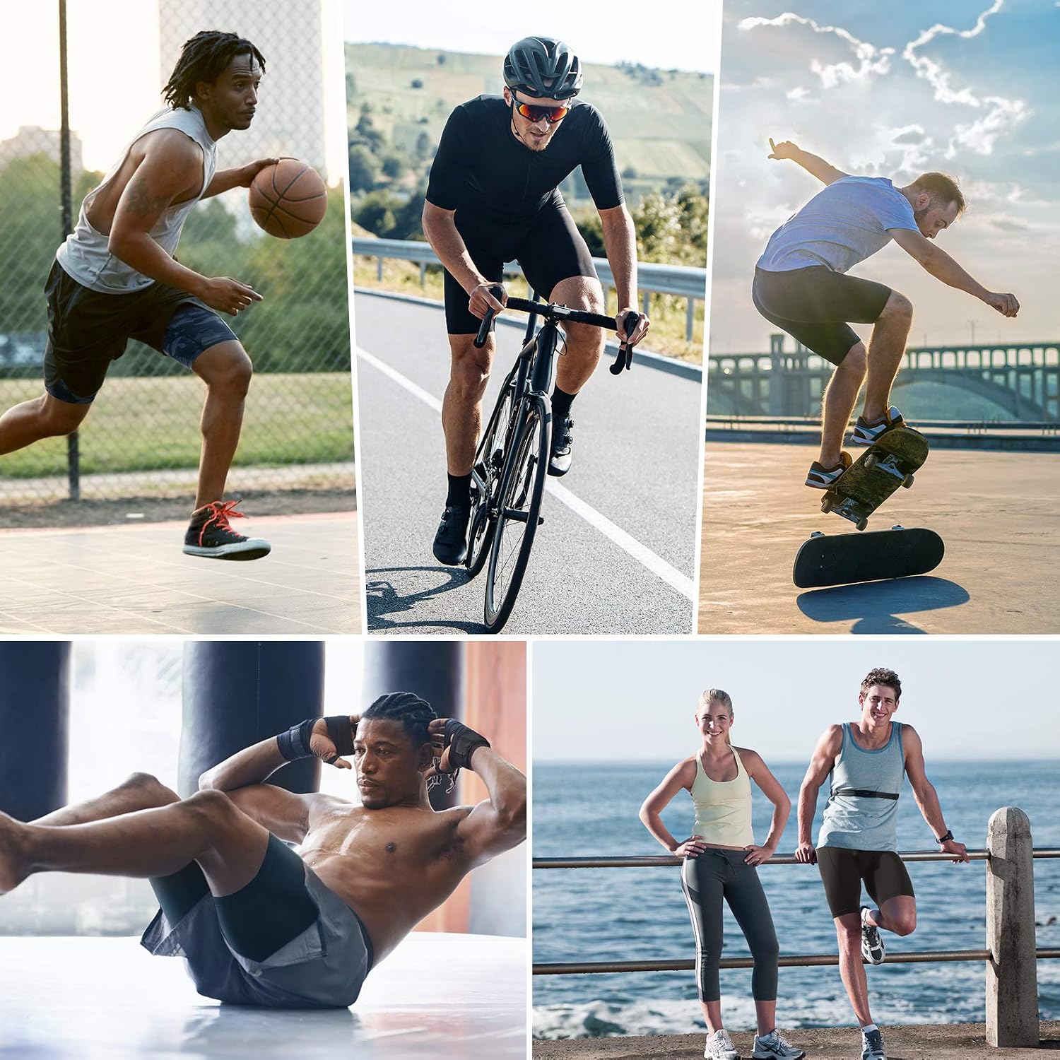Thumbnail 6 de Runhit 3er Pack Herren-Kompressionsshorts – Base Layer für Sport, Lauf, Rad & Training
