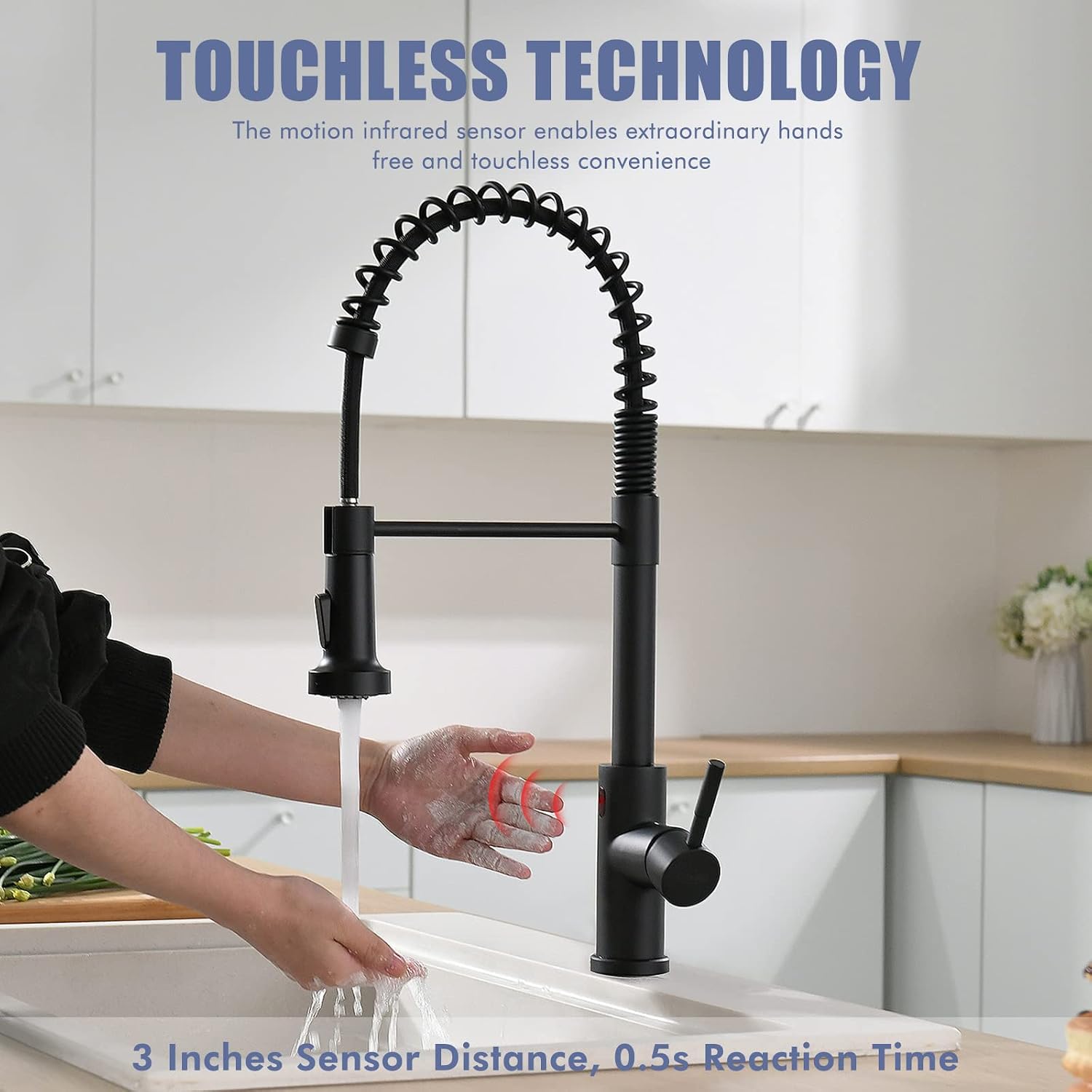 Detalle 2 de GIMILI Touchless Kitchen Faucet, SUS 304 Stainless Steel