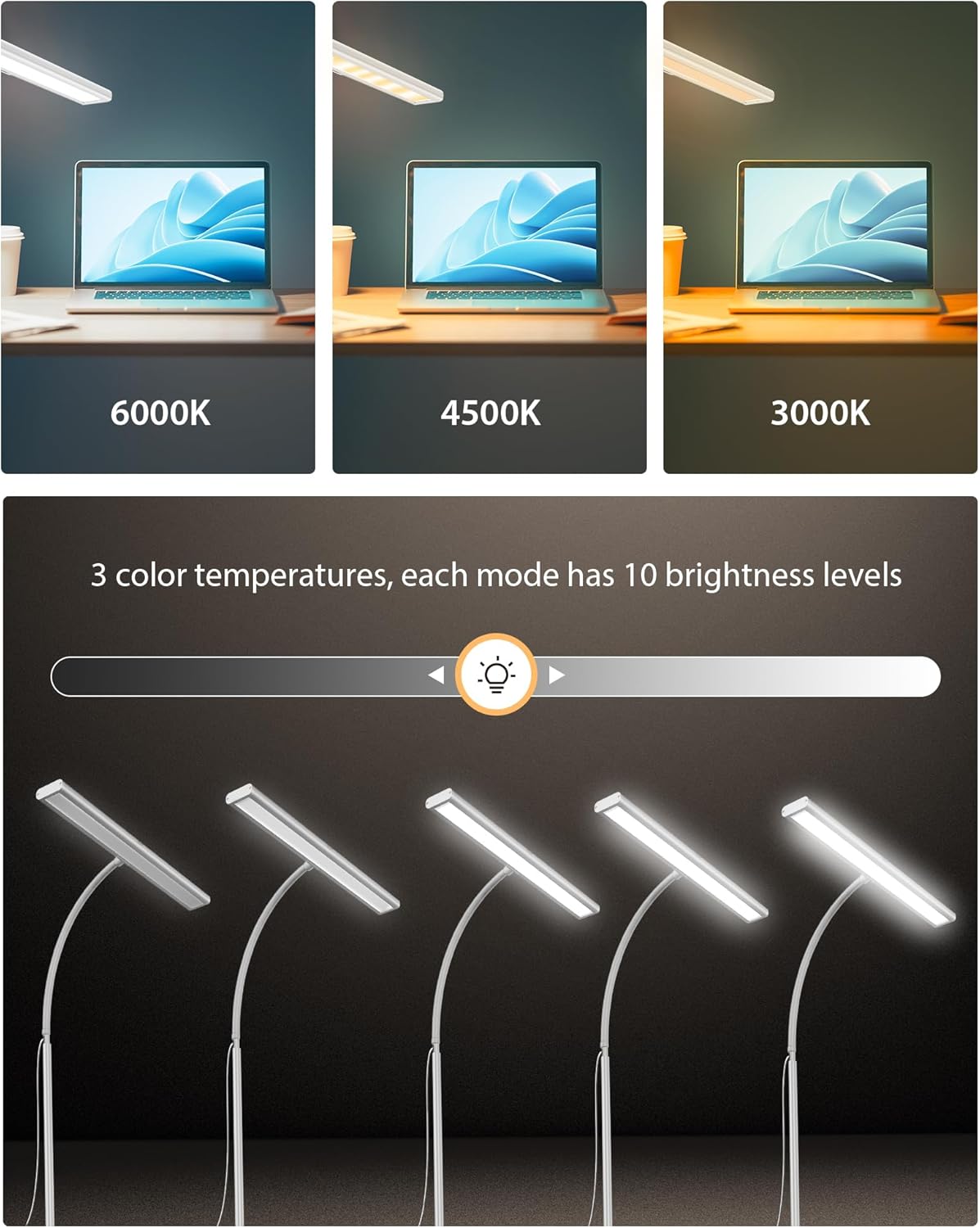 Thumbnail 1 de iFalarila 10W 70 cm Schreibtischlampe