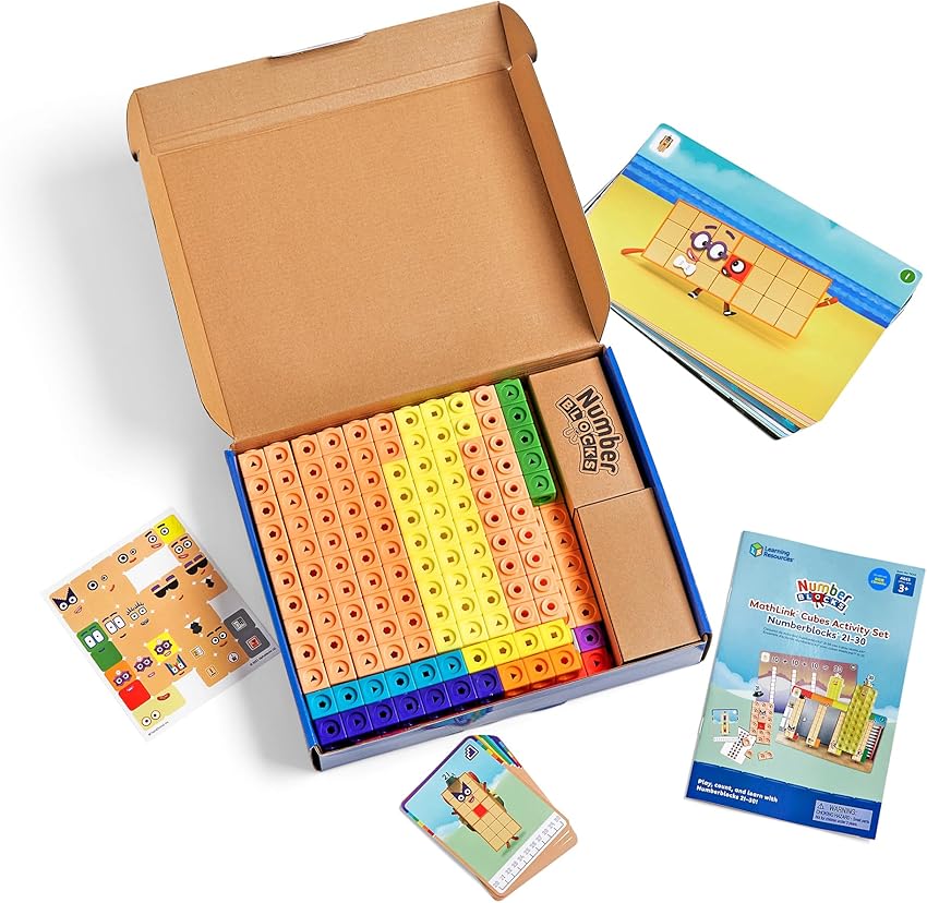 Thumbnail 2 de Learning Resources MathLink Cubes Numberblocks 21–30, 20 actividades