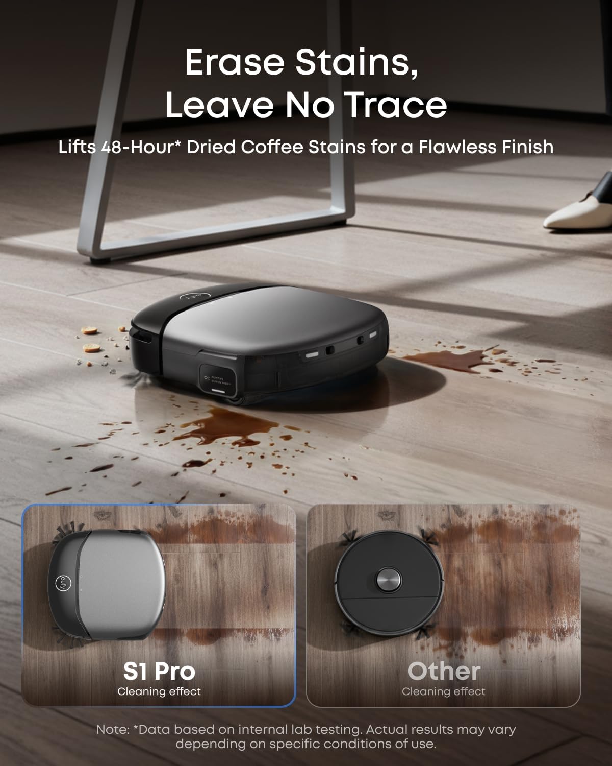 Detalle 1 de eufy T2080 S1 Pro Robot Vacuum and Mop with HydroJet, 8,000 Pa Suction