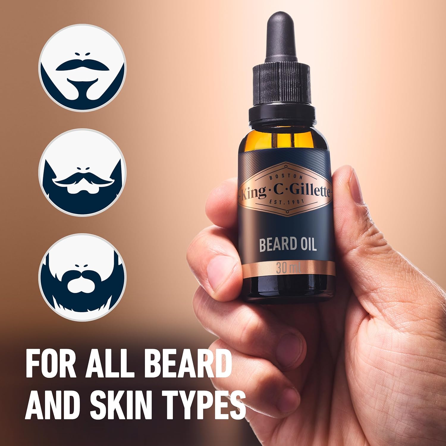 Thumbnail 2 de King C. Gillette Beard Grooming Gift Set 350ml