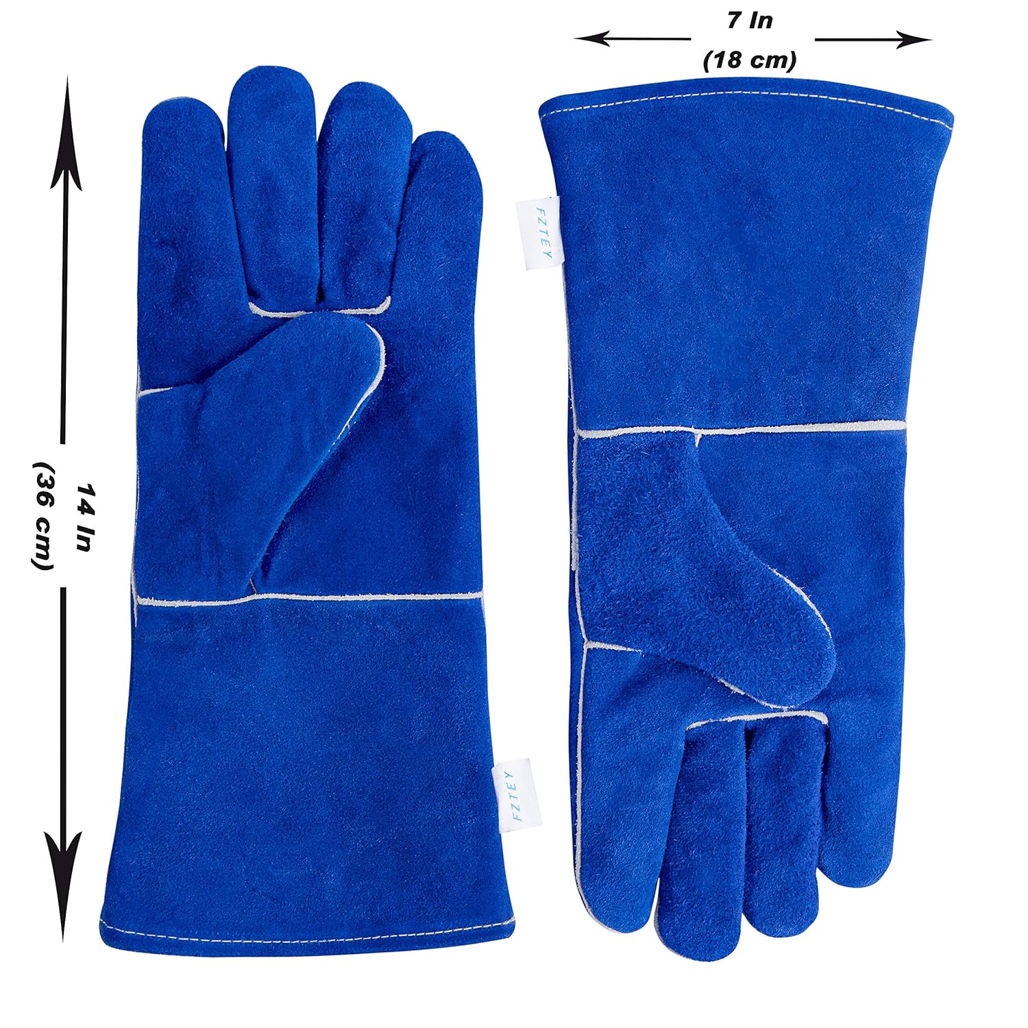 Detalle 2 de FZTEY Heat Resistant Welding Gauntlets 400°C