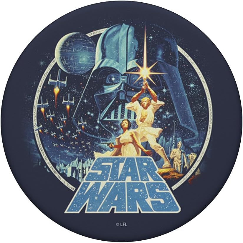 Thumbnail 2 de PopSockets Star Wars Group Victory Scene Retro Poster PopGrip avec PopTop interchangeable