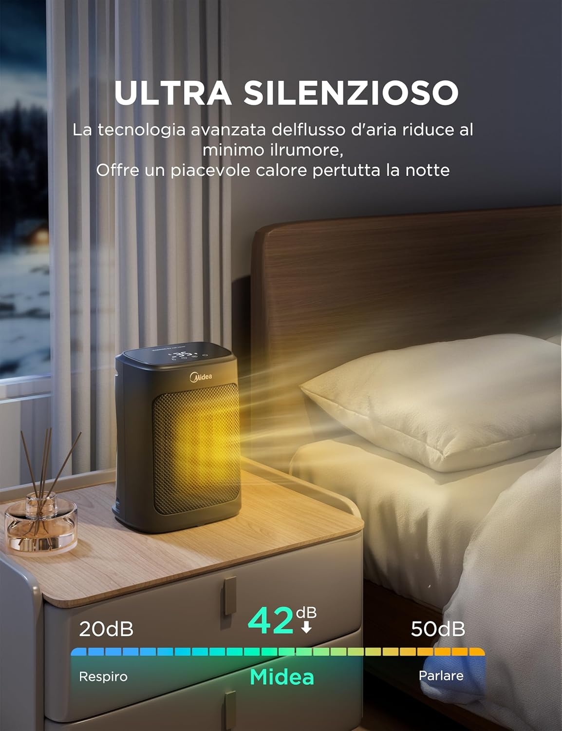 Detalle 2 de Midea Stufetta Elettrica 2000 W