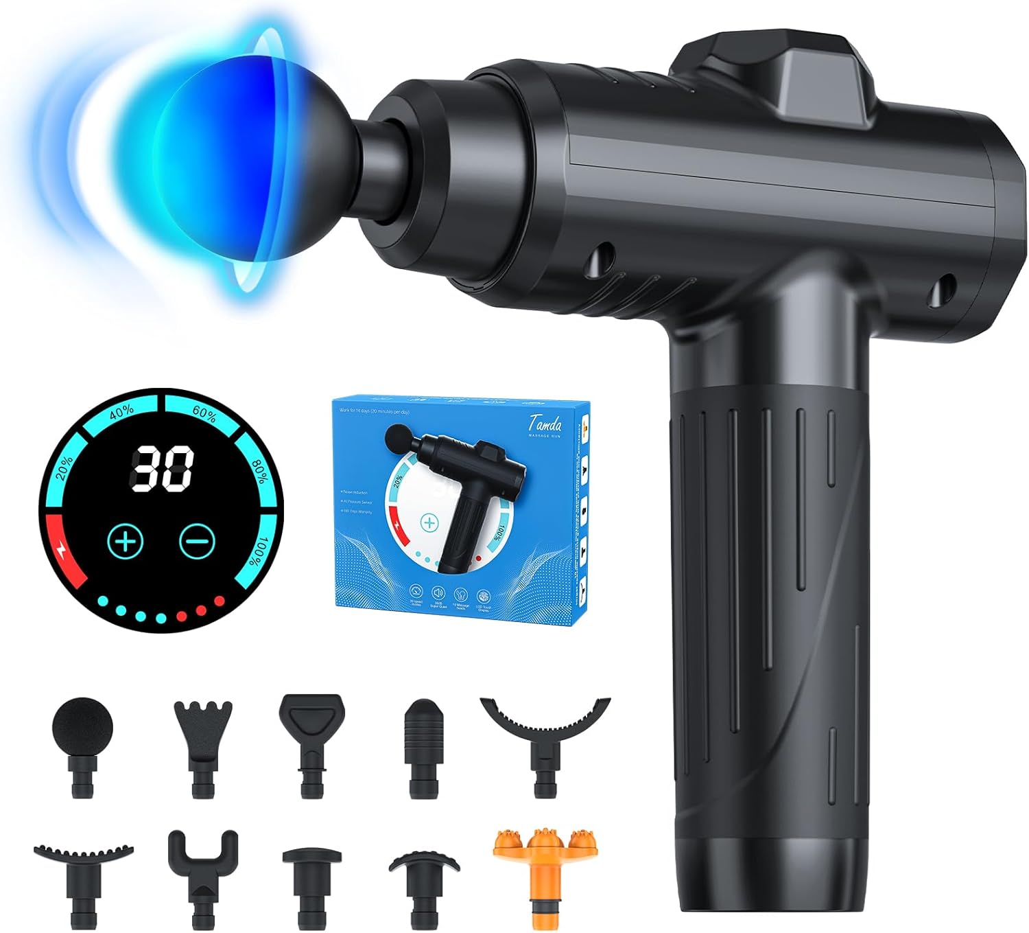 Detalle de 2025 Upgraded Deep Tissue Massage Gun 30 speeds 💆