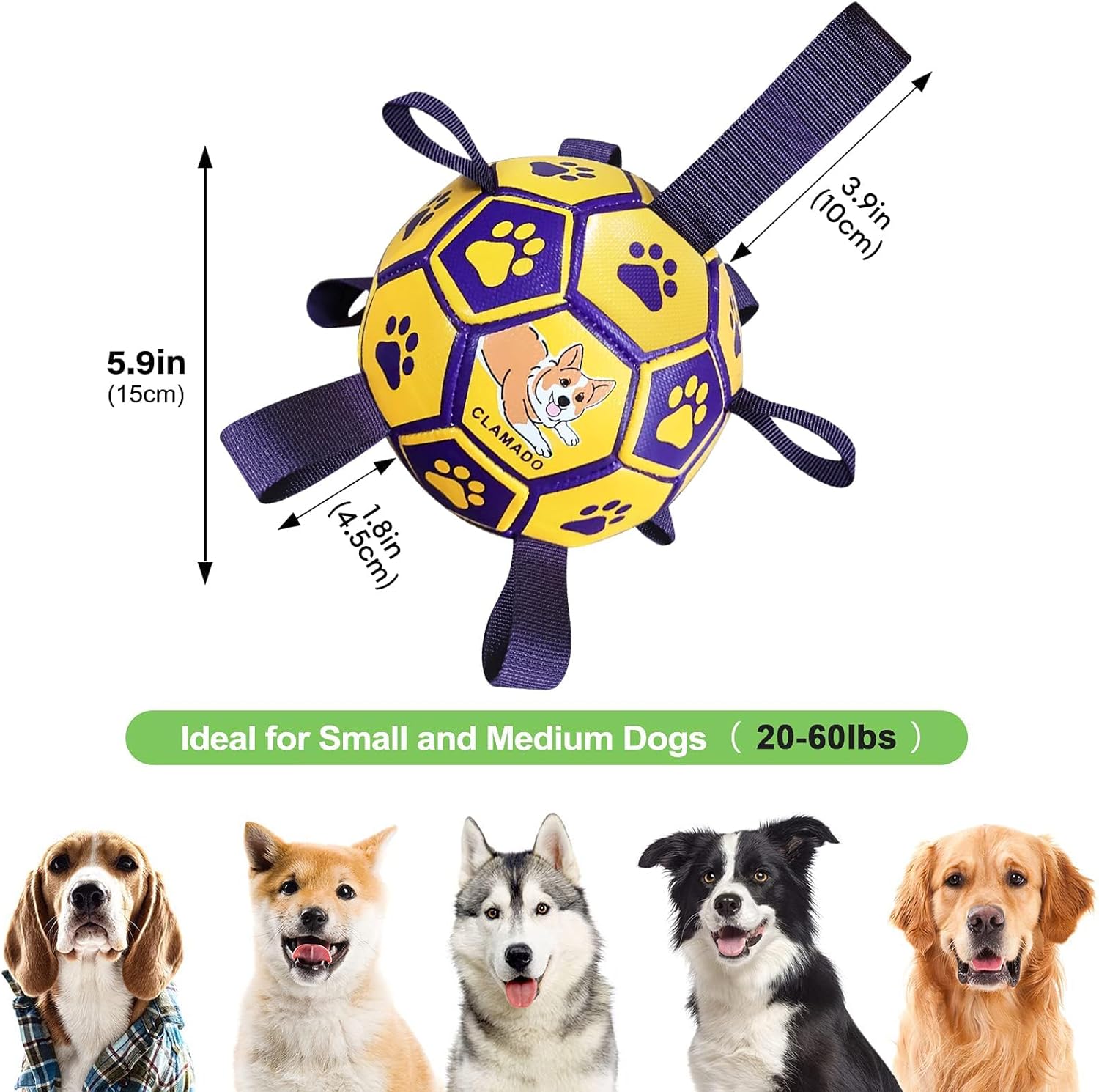 Thumbnail 5 de clamado Interactive Dog Football 6 Inch