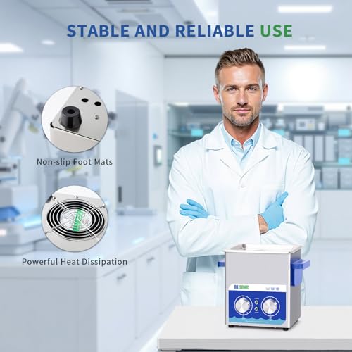 Thumbnail 1 de DK SONIC Ultrasonic Cleaner 2L with Heater and Timer — 40kHz Jewellery & Eyewear Cleaner