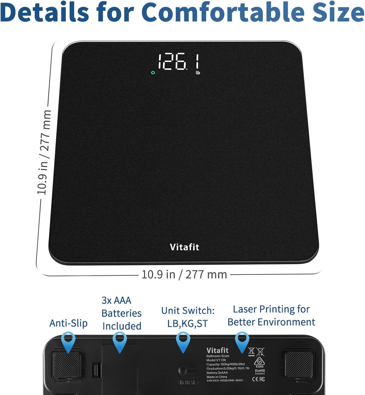 Thumbnail 6 de Vitafit Scale 400lb ⚖