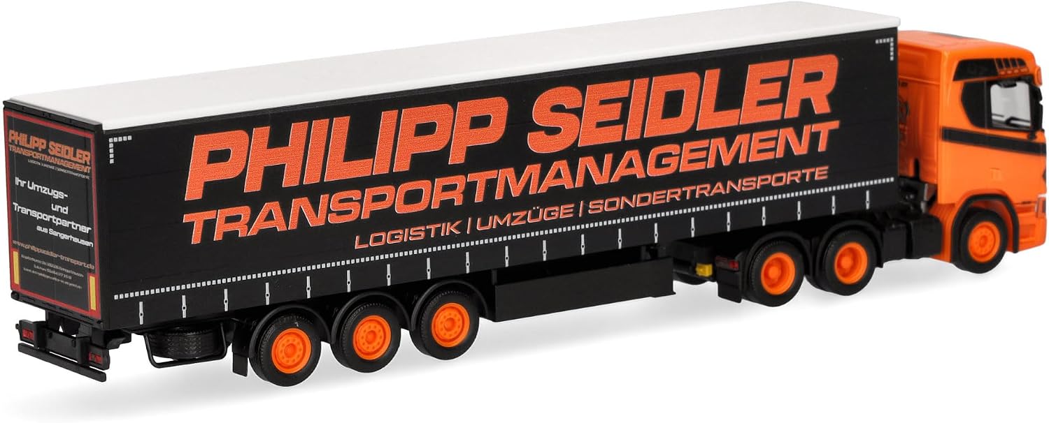 Thumbnail 1 de Herpa Scania CR 20 ND – model ciężarówki z naczepą plandekową 1:87