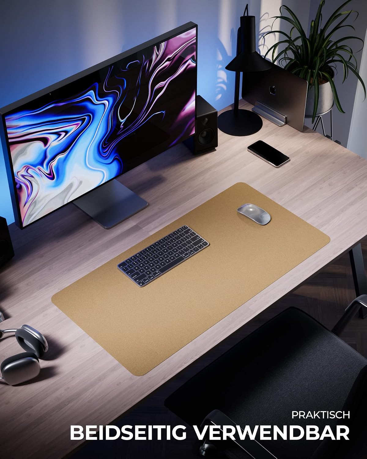 Thumbnail 3 de MYMIND Schreibtischunterlage Leder 80x40 cm