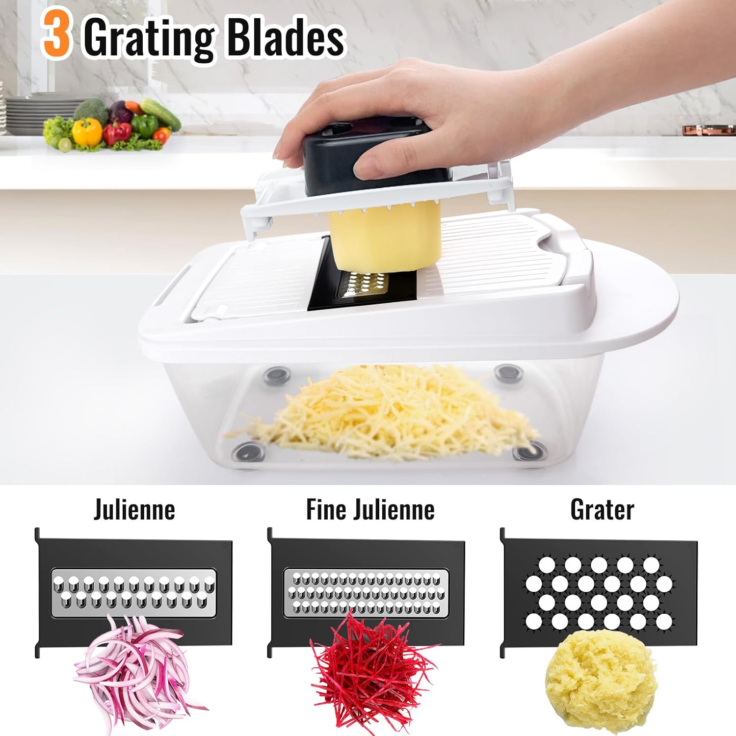 Thumbnail 5 de 8 Blade All-in-1 Vegetable Chopper 17L 🍅