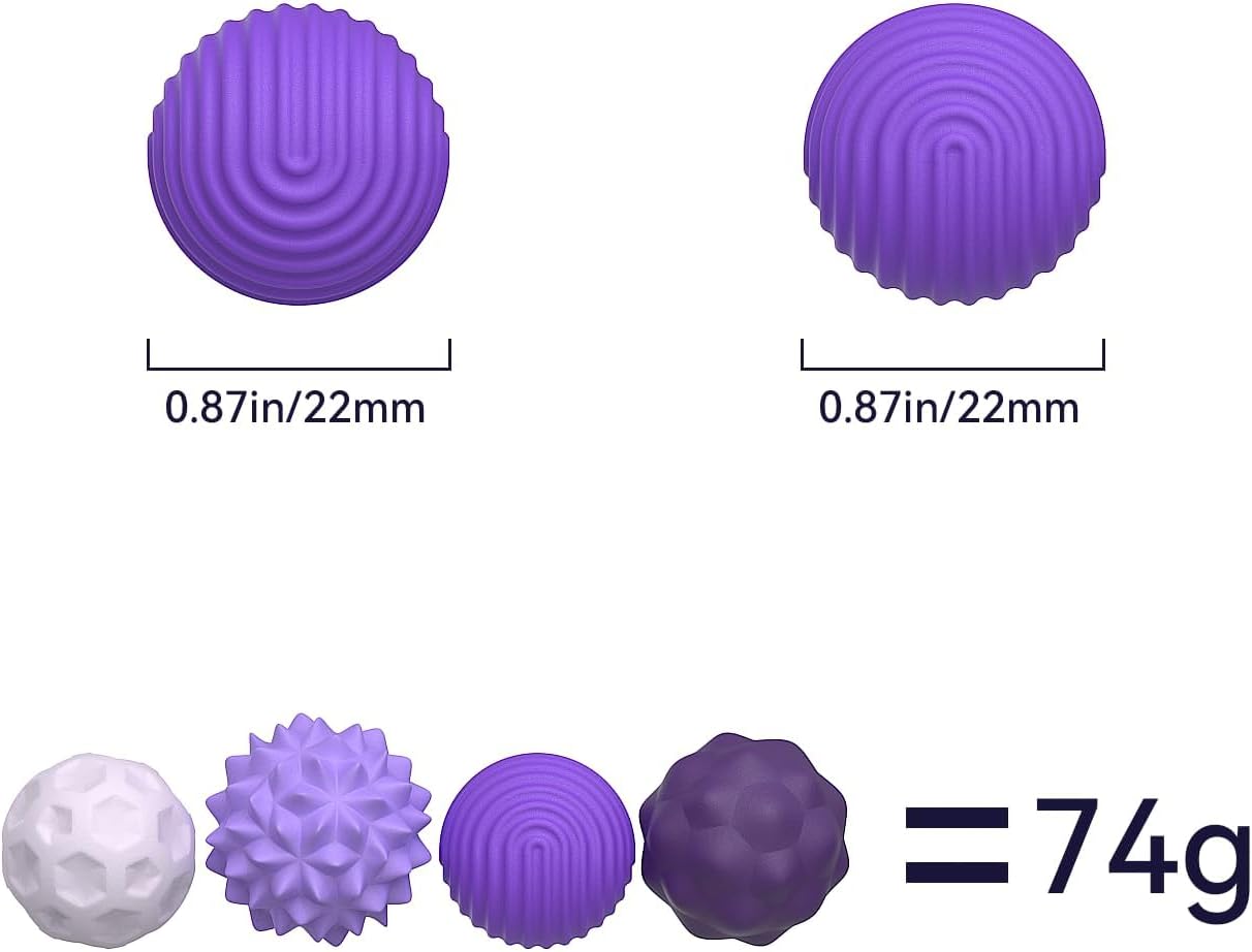 Detalle de Bambebe 8PCS Silicone Magnetic Balls Fidget Toys – Calming, Textured Desk Gizmos