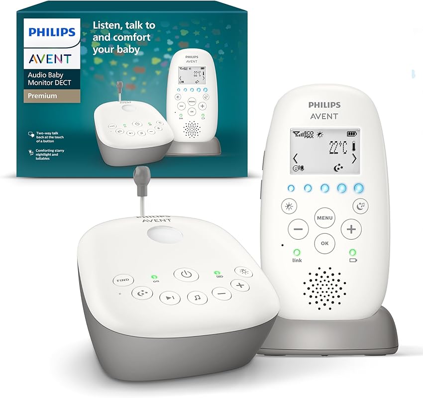 Detalle de Philips Avent DECT SCD733/00 - Vigilabebés Seguro 👶