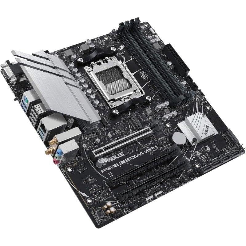 Detalle 2 de ASUS PRIME B650M-A WIFI II: placa base AM5 micro ATX con DDR5, WiFi 6 y Aura Sync RGB