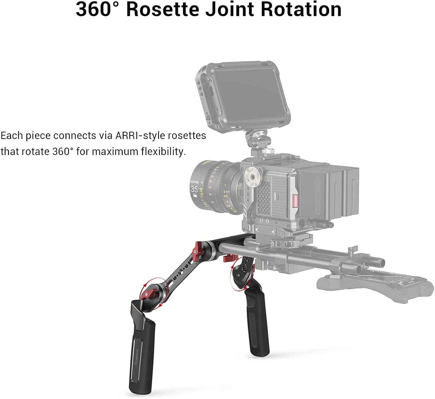 Thumbnail 3 de SMALLRIG 2002F Rosette Handle Kit for rigs 📷