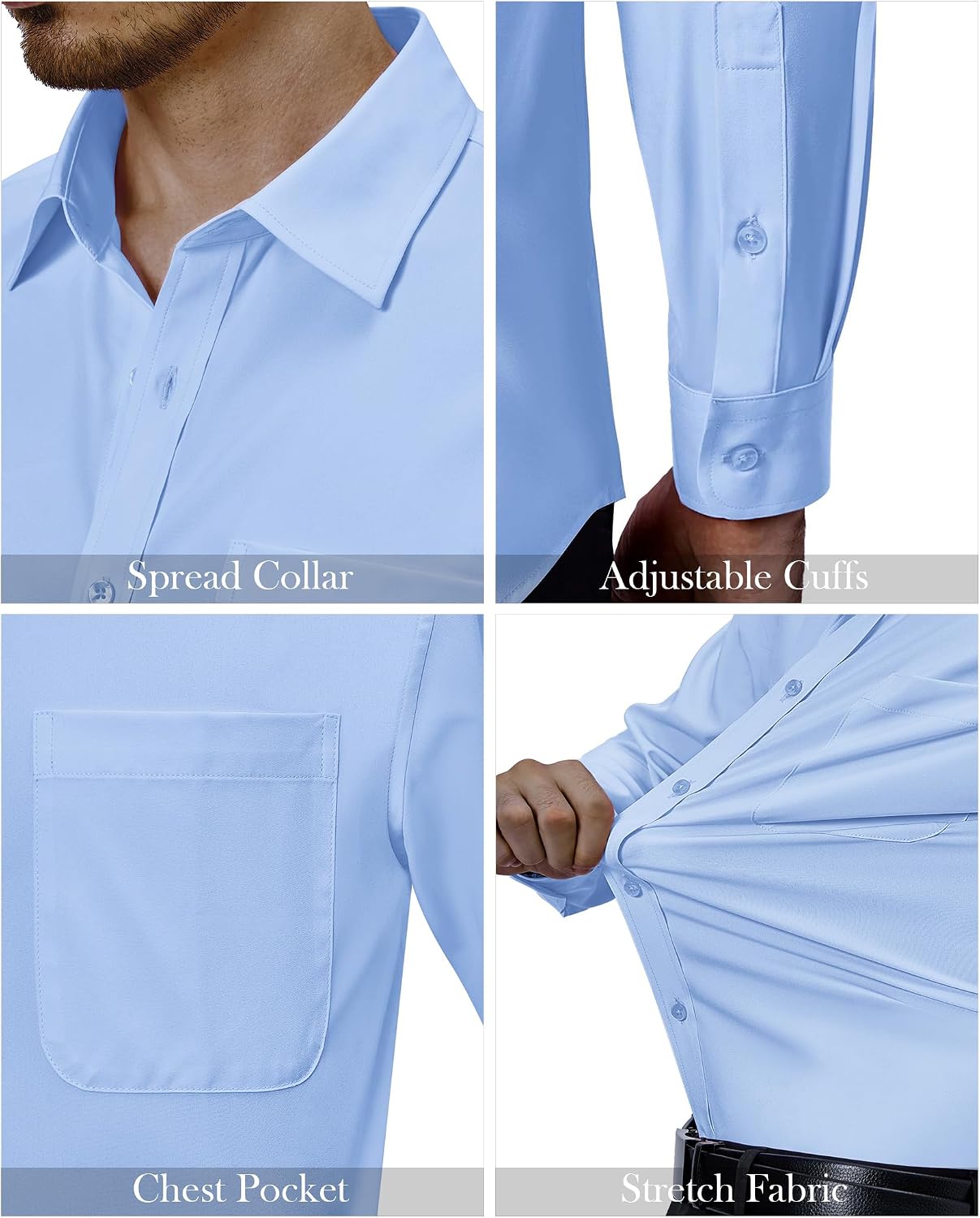 Detalle de J.VER 4-way stretch dress shirt
