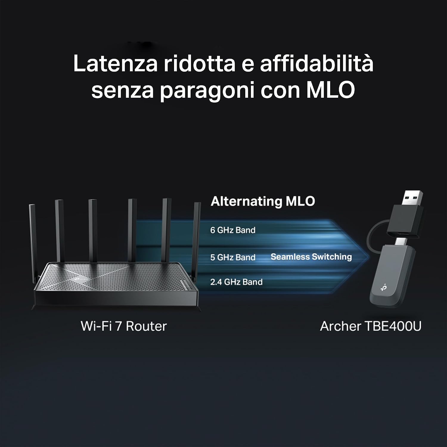 Thumbnail 5 de TP-Link Archer TBE400U: Adattatore WiFi 7 Tri-Band USB per PC e laptop