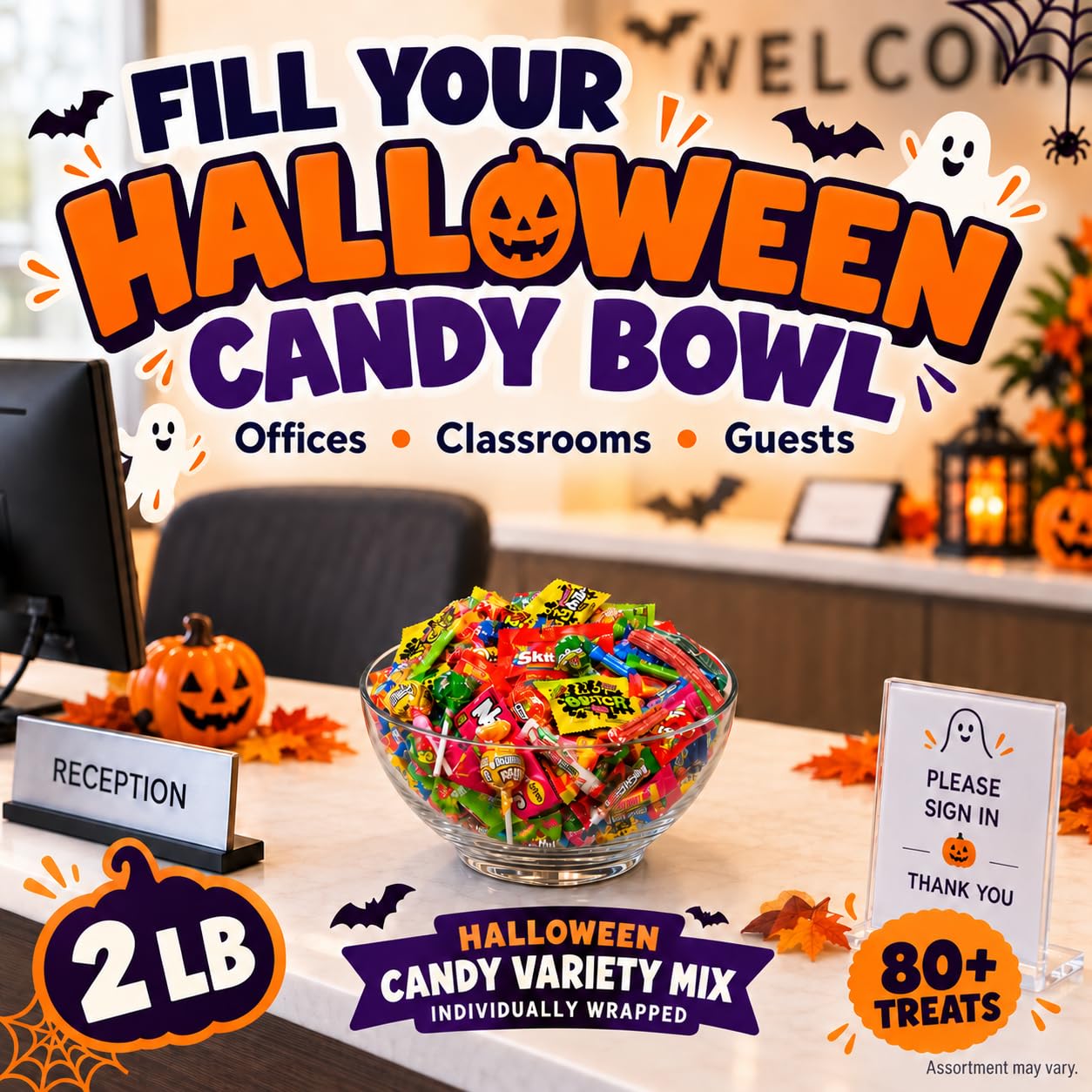 Thumbnail 5 de ONE CANDY WAY 2 lb Halloween Candy Variety Pack, 80+ Individually Wrapped Pieces