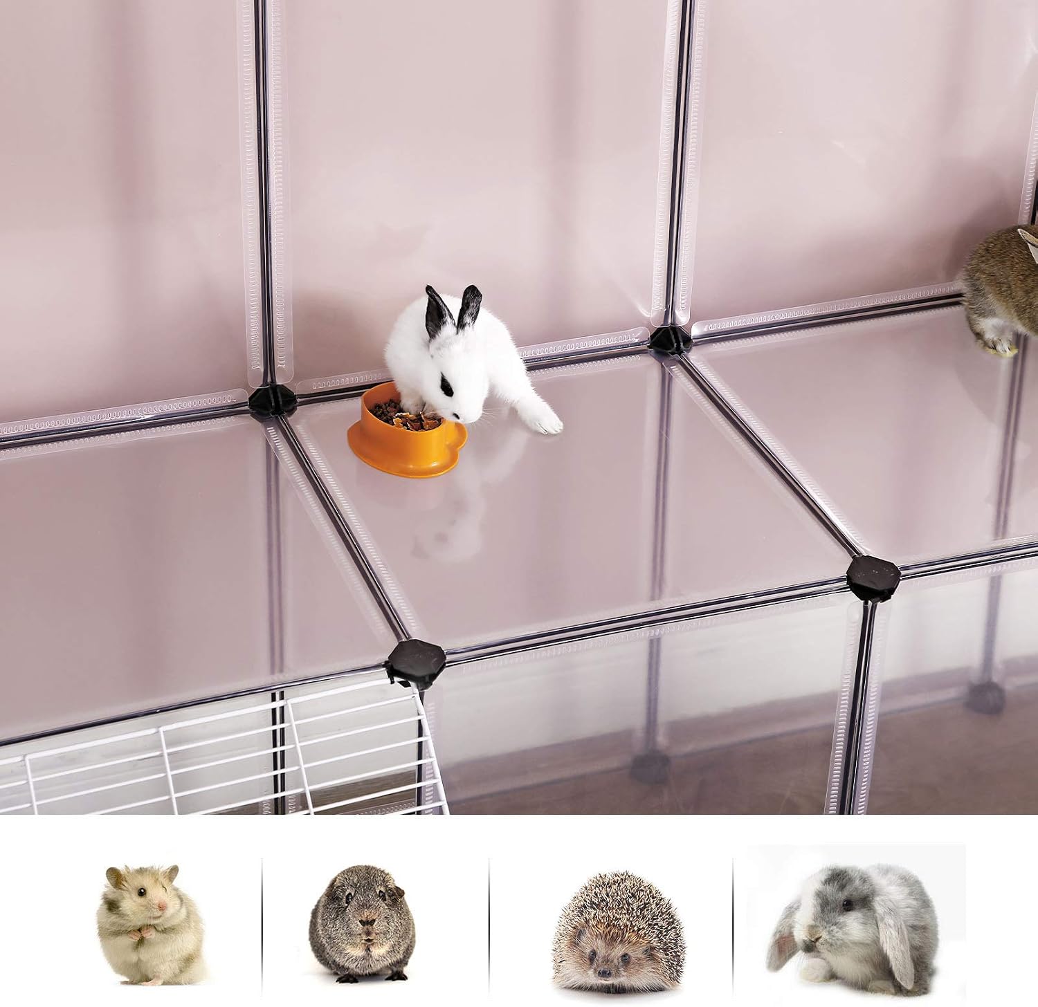 Detalle de SONGMICS enclos modulable pour petit animal blanc