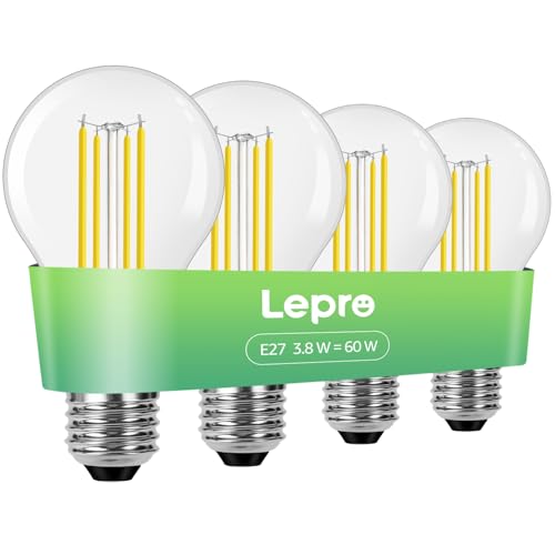 Detalle de Lepro LED Glühbirne E27, 3,8 W, 806 lm, 2700 K – Energieklasse A