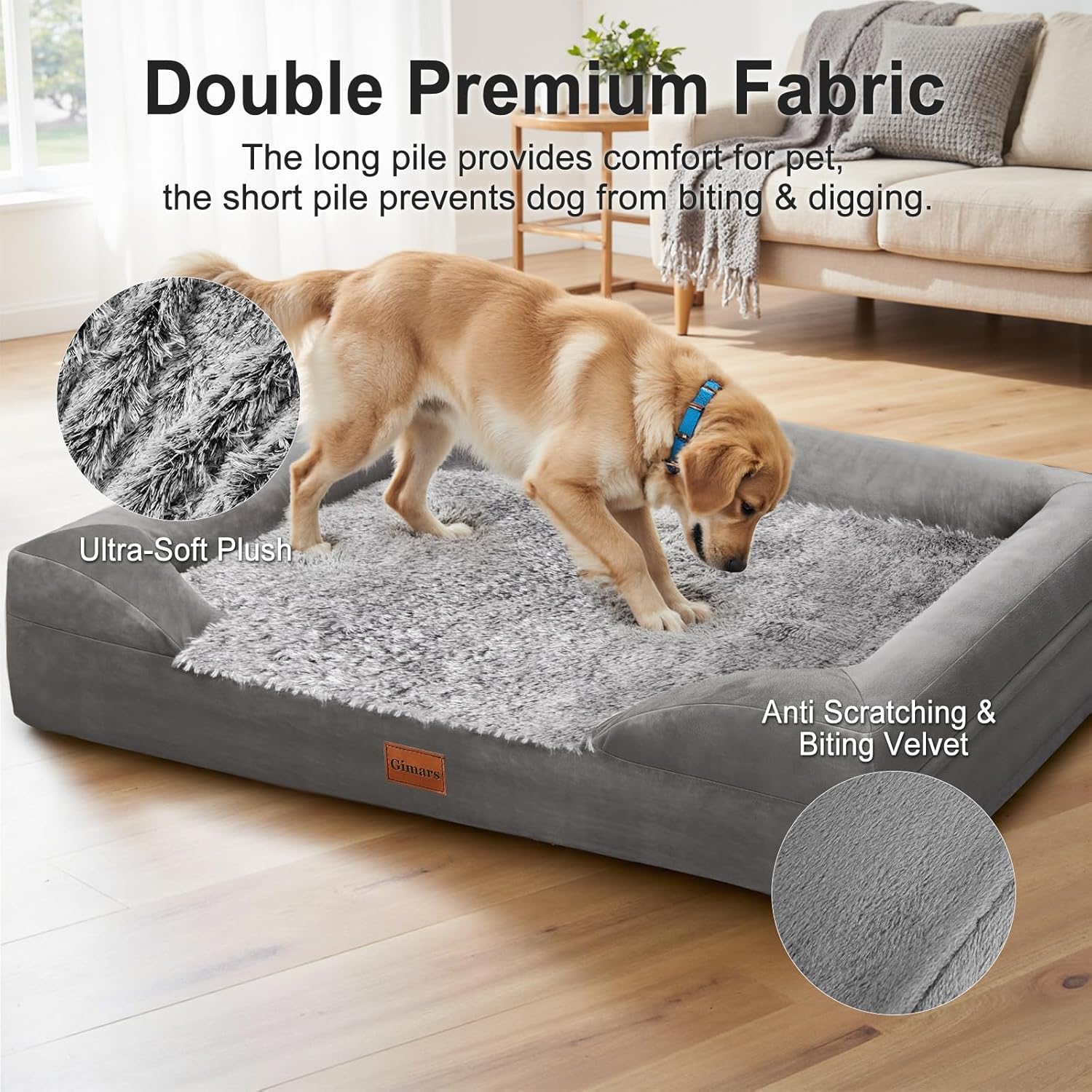 Thumbnail 2 de Gimars cama ortopédica para perros XL 9,5