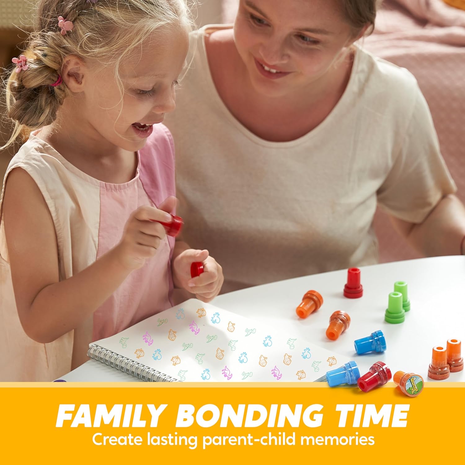 Thumbnail 4 de SYNCFUN 30er Tierstempel für Kinder – selbstfärbende Kinderstempel mit 30 Motiven in 5 Farben