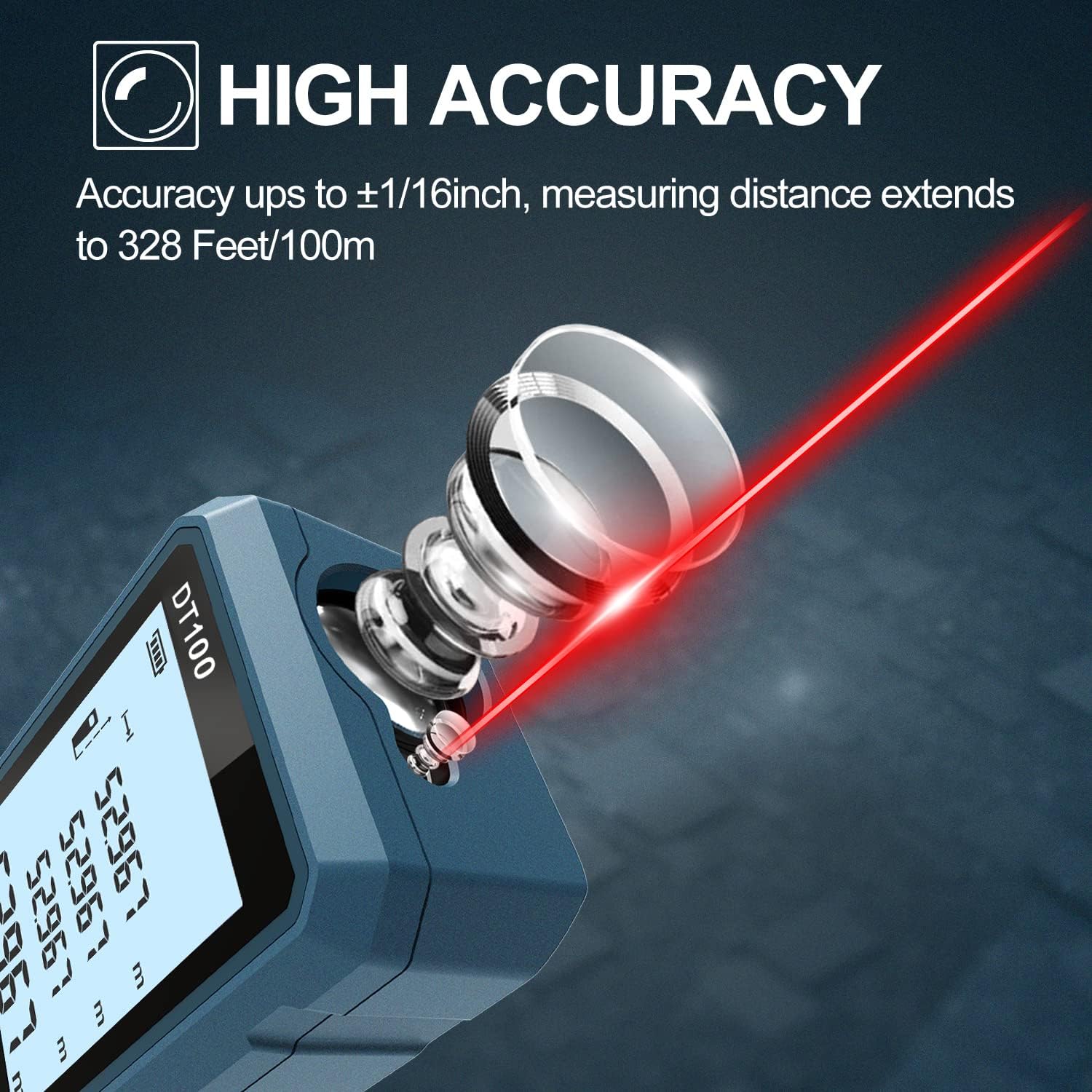 Thumbnail 5 de HANMATEK DT100 Laser Distance Meter (100m) — Practical, Rugged Range Finder Review