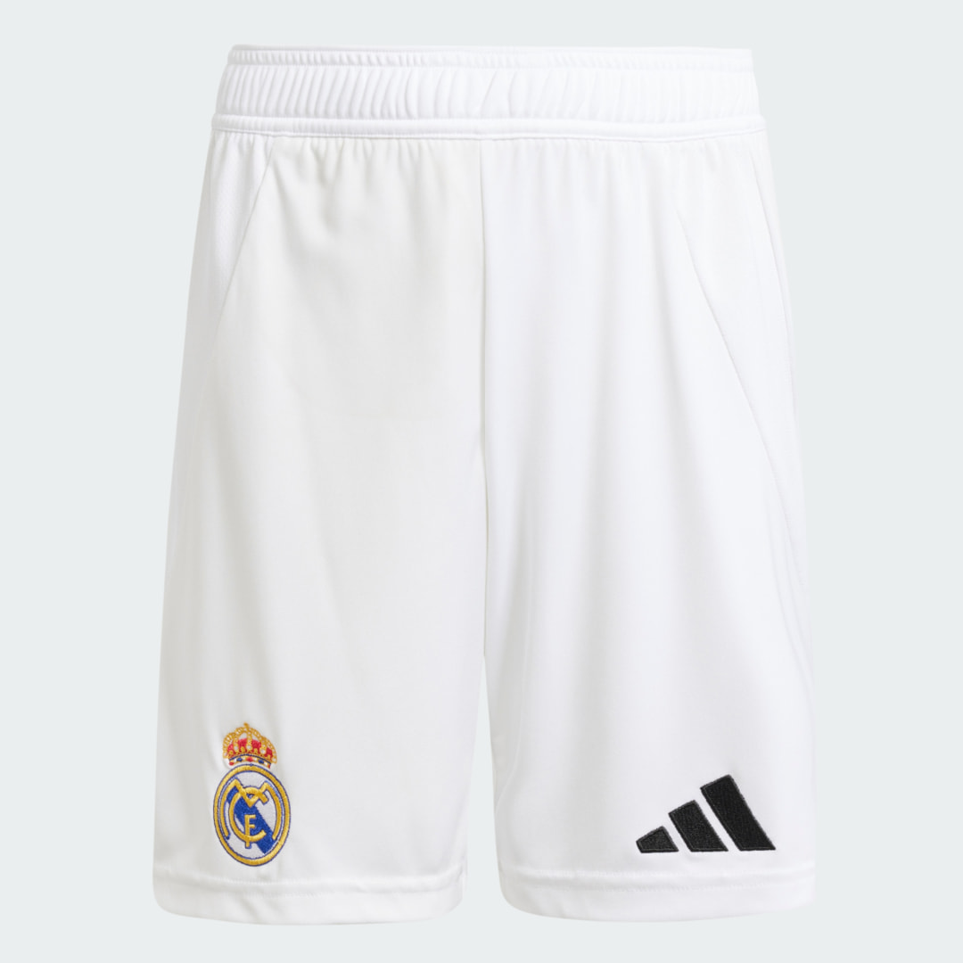 Detalle 2 de Conjunto primera equipación Real Madrid 24/25 (Adolescentes) – Adidas, blanco