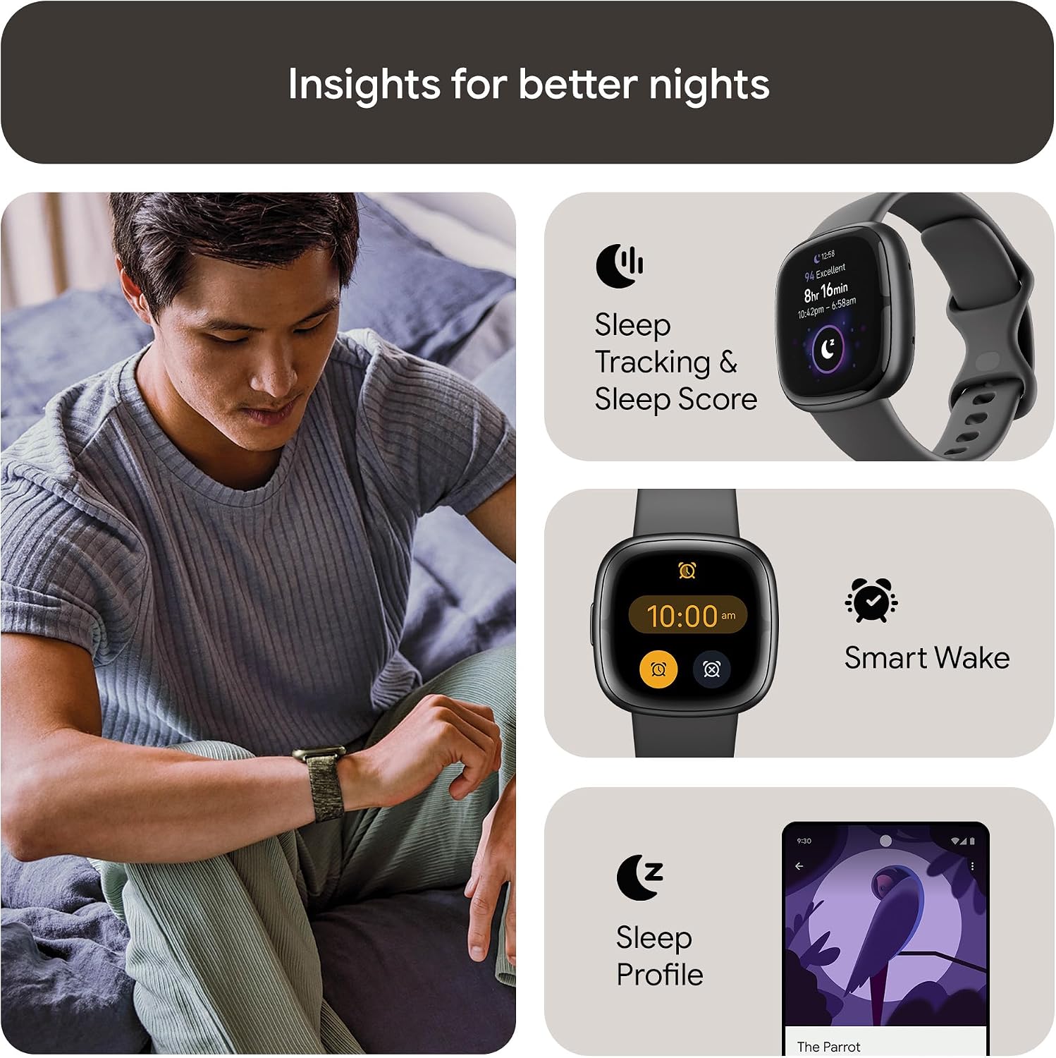 Detalle de Google Fitbit Sense 2 6+ days battery
