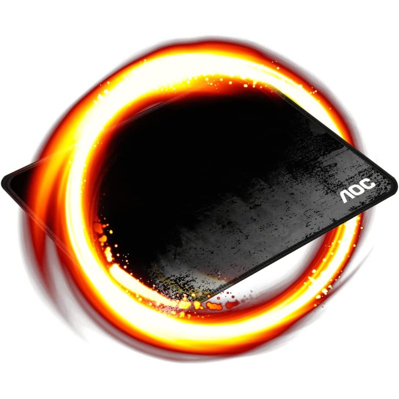 Detalle 2 de AOC MM300M Alfombrilla Gaming Negra: resistente, suave y con base antideslizante