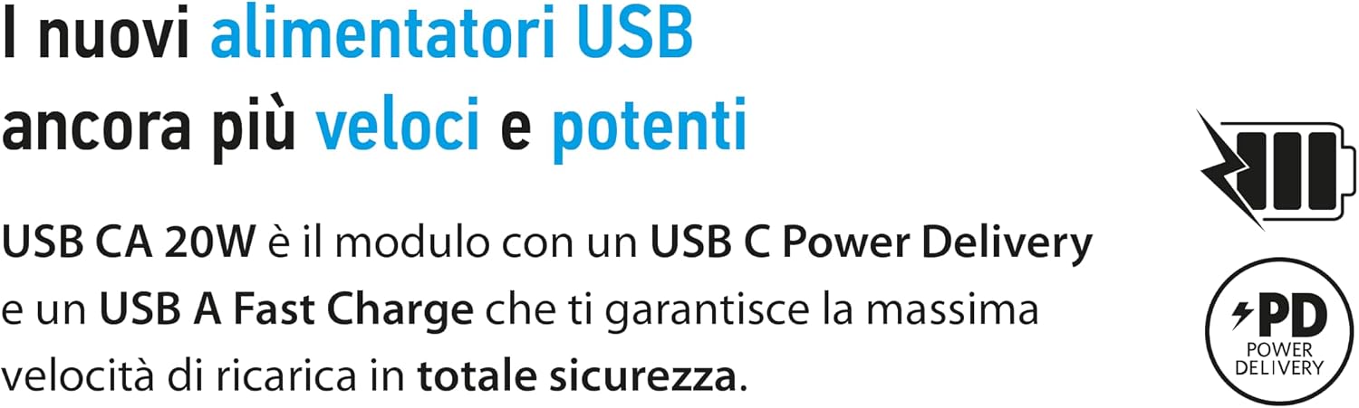 Thumbnail 6 de 4box Alimentatore USB CA 20W per Vimar Plana – carica veloce senza adattatori